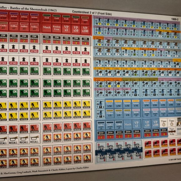 Death Valley: Battles for the Shenandoah (open, unpunched) GMT Games - Picture 12 of 16